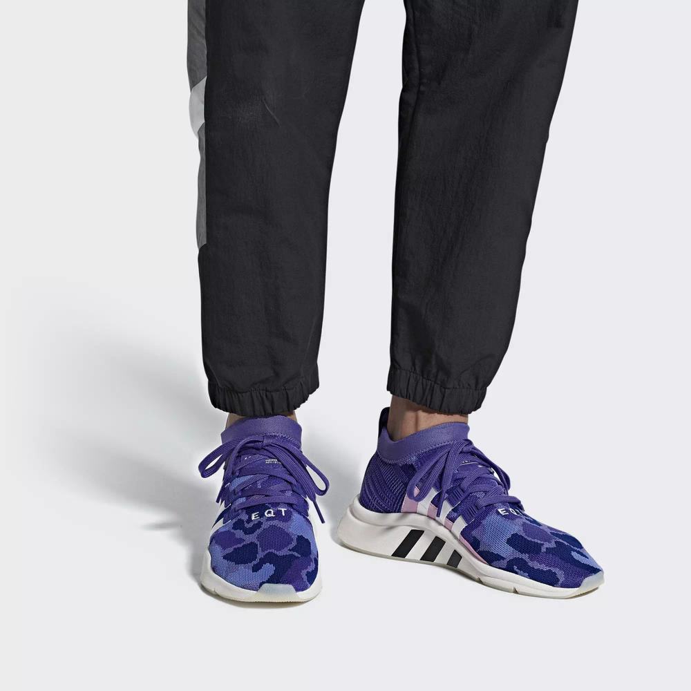 Adidas EQT Support Mid ADV Primeknit Tenis Morados Para Hombre (MX-11081)